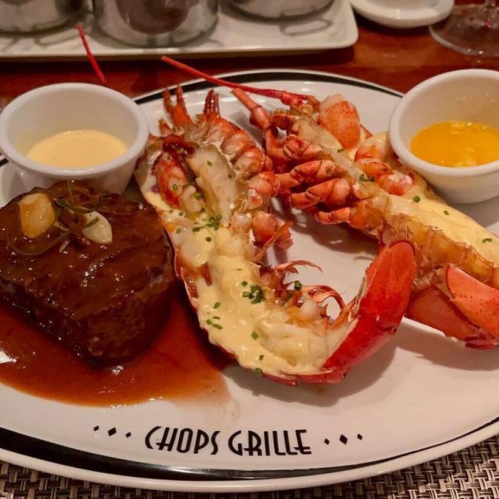 Lobster and Steak at Chops Grille